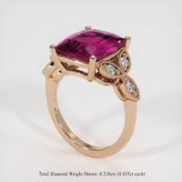 6.33 Ct. Gemstone Ring, 14K Rose Gold 2