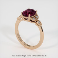 2.83 Ct. Gemstone Ring, 14K Rose Gold 2