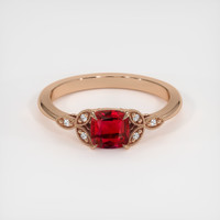 1.37 Ct. Ruby Ring, 14K Rose Gold 1