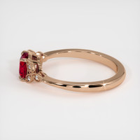 1.37 Ct. Ruby Ring, 14K Rose Gold 4