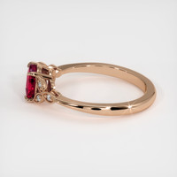 2.05 Ct. Ruby Ring, 14K Rose Gold 4