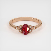 1.07 Ct. Ruby Ring, 14K Rose Gold 1