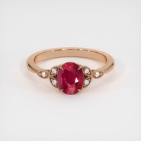 2.31 Ct. Ruby Ring, 14K Rose Gold 1