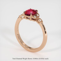 2.31 Ct. Ruby Ring, 14K Rose Gold 2