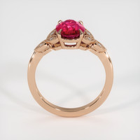 2.03 Ct. Ruby Ring, 14K Rose Gold 3