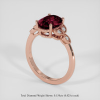 4.82 Ct. Red Garnet Ring, 18K Rose Gold 2