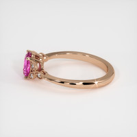1.51 Ct. Pink Sapphire Ring, 18K Rose Gold 4