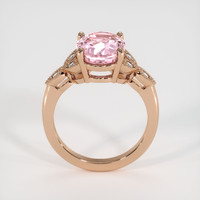 3.37 Ct. Padparadscha Sapphire Ring, 18K Rose Gold 3