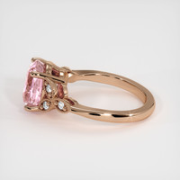 3.37 Ct. Padparadscha Sapphire Ring, 18K Rose Gold 4
