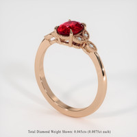 1.97 Ct. Ruby Ring, 18K Rose Gold 1