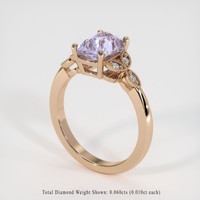 3.08 Ct. Sapphire Ring, 18K Rose Gold 2