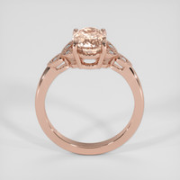 2.50 Ct. Peach Sapphire Ring, 18K Rose Gold 3