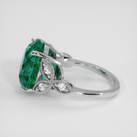 9.79 Ct. Bluish Green Prasiolite Ring, Silver 4
