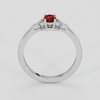 0.38 Ct. Ruby Ring, Silver 3