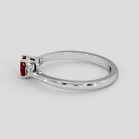 0.38 Ct. Ruby Ring, Silver 4