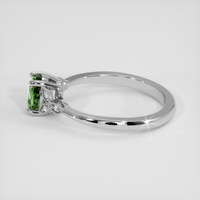 1.02 Ct. Green Sapphire Ring, Silver 4