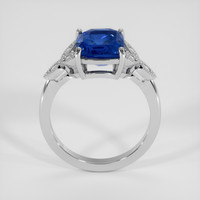 4.02 Ct. Blue Sapphire Ring, Silver 3