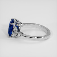 4.02 Ct. Blue Sapphire Ring, Silver 4