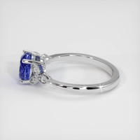 1.47 Ct. Blue Sapphire Ring, 10K White Gold 4