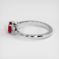 1.37 Ct. Ruby Ring, 10K White Gold 4