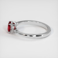 1.07 Ct. Ruby Ring, 10K White Gold 4
