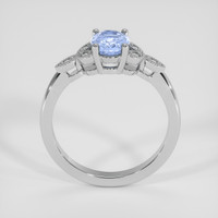 1.00 Ct. Blue Sapphire Ring, 14K White Gold 3