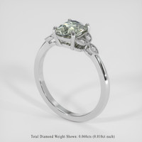 1.83 Ct. Bi Color Sapphire Ring, 14K White Gold 2