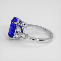 5.52 Ct. Blue Sapphire Ring, 14K White Gold 4