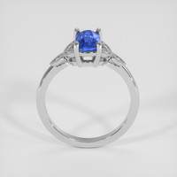1.16 Ct. Blue Sapphire Ring, 14K White Gold 3