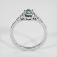 1.63 Ct. Bluish Green Sapphire Ring, 14K White Gold 3