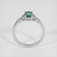 1.14 Ct. Greenish Blue Sapphire Ring, 14K White Gold 3