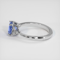 1.50 Ct. Blue Sapphire Ring, 18K White Gold 4