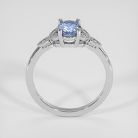 1.10 Ct. Blue Sapphire Ring, 18K White Gold 3