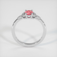 0.60 Ct. Pink Sapphire Ring, 18K White Gold 3