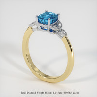 1.85 Ct. Gemstone Ring, 18K White & Yellow 2