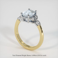 3.37 Ct. Sapphire Ring, 18K White & Yellow 2