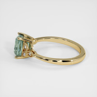 2.29 Ct. Bluish Green Sapphire Ring, 10K Yellow Gold 4