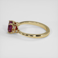 1.23 Ct. Purple Rhodolite Garnet Ring, 14K Yellow Gold 4