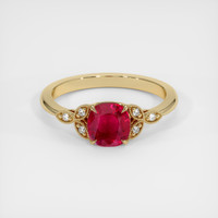 2.05 Ct. Ruby Ring, 14K Yellow Gold 1