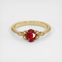 1.07 Ct. Ruby Ring, 14K Yellow Gold 1