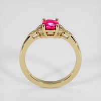 1.02 Ct. Pinkish Red Ruby Ring, 14K Yellow Gold 3
