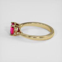 1.02 Ct. Pinkish Red Ruby Ring, 14K Yellow Gold 4