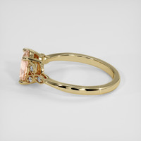 1.28 Ct. Padparadscha Sapphire Ring, 14K Yellow Gold 4