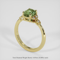 1.73 Ct. Green Sapphire Ring, 14K Yellow Gold 2