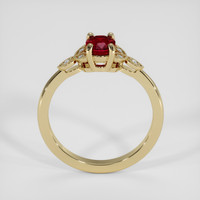 0.79 Ct. Ruby Ring, 14K Yellow Gold 3