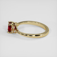0.79 Ct. Ruby Ring, 14K Yellow Gold 4