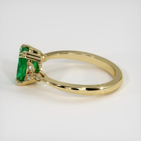 1.54 Ct. Emerald Ring, 18K Yellow Gold 4
