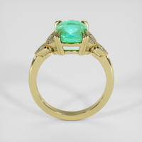3.06 Ct. Emerald Ring, 18K Yellow Gold 3