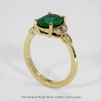1.76 Ct. Emerald Ring, 18K Yellow Gold 2