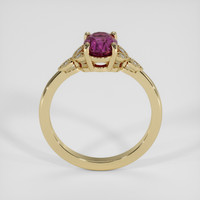 1.23 Ct. Purple Rhodolite Garnet Ring, 18K Yellow Gold 3